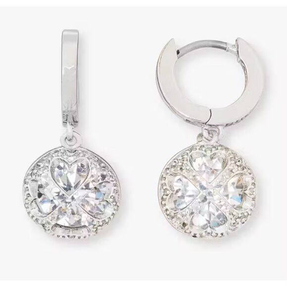 Kate Spade NEW Something Sparkly huggie earrings - Picture 4 of 8